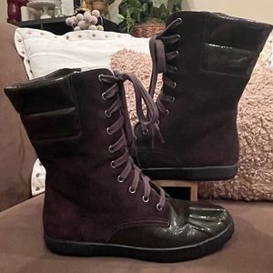 SOLD VGUC sz 7 'Tali' brown waterproof ankle boots collab Nike Air and Cole Haan